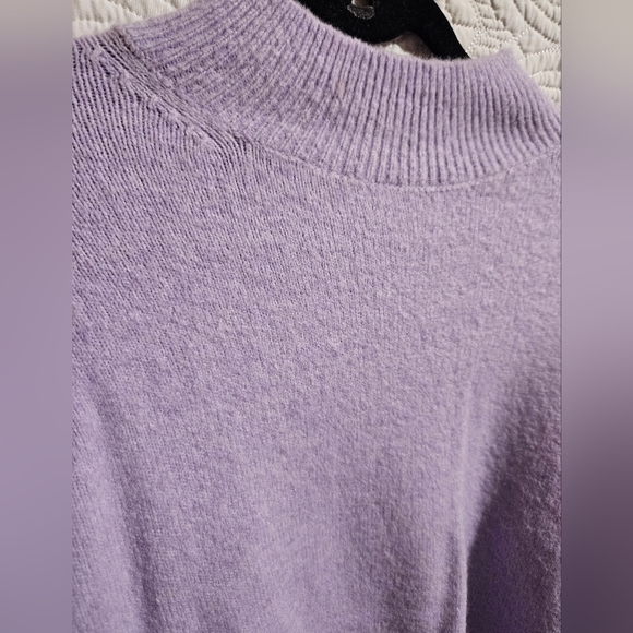 Lavender Mock Neck Sweater - Picture 2 of 3